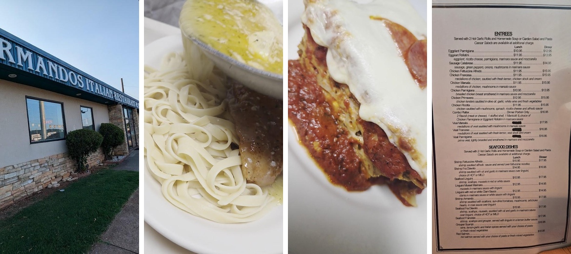 Armando's Italian Restaurant Menu